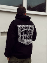 Load image into Gallery viewer, Scrap Book Sketch - Heavy Hoody - Black
